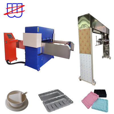 Máquina de corte de PVC/PET/PE/PS de 250 tiempos totalmente automática con ampolla de plástico, máquina hidráulica con garra mecánica