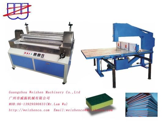 AC380/50HZ Máquina de corte vertical de esponja de cocina de voltaje para el proceso de laminación
