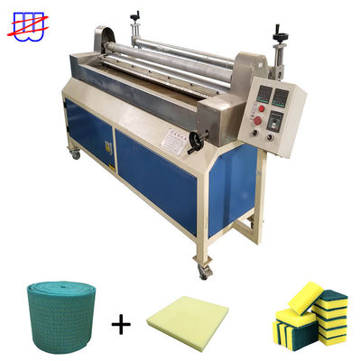Esponja de cocina de tela y plástico de película de PVC máquina de pegamento con tecnología de pegamento de fusión en caliente